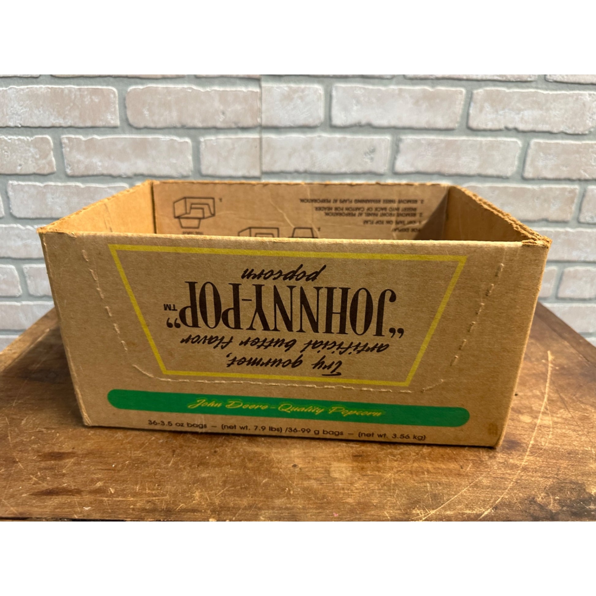 Vintage John Deere "Johnny Pop" Popcorn Box