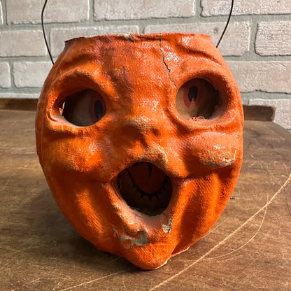 Vintage Halloween Jack O Lantern JOL Double Face Choir Boy 5"