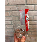 Vintage Large Budweiser Beer Pub Glass Barware 6-3/4" Tall Footed 32oz