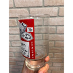 Vintage Large Budweiser Beer Pub Glass Barware 6-3/4" Tall Footed 32oz