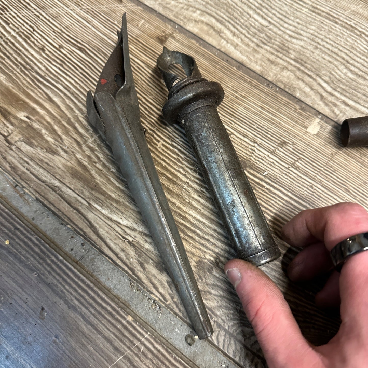 Vintage Lot (5) Oil Can Punch Steel Pour Spouts