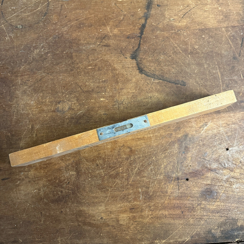 Vintage Midland Cooperatives Farm Ag Advertising Wooden Level Carpenters Tool