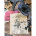 Gearhart 1914 Sock Making Machine-Cast Iron Tool W/ Manual & Parts