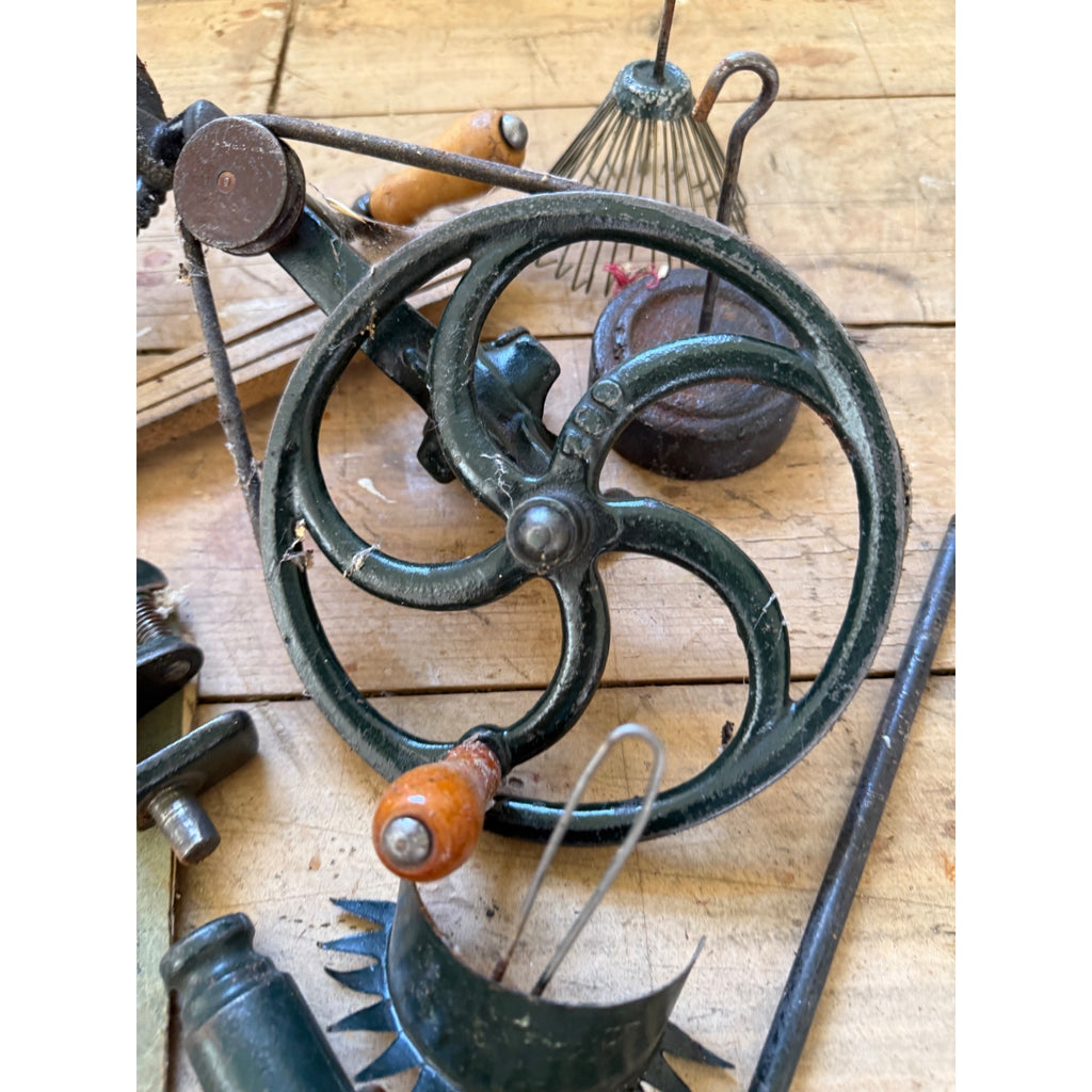 Gearhart 1914 Sock Making Machine-Cast Iron Tool W/ Manual & Parts