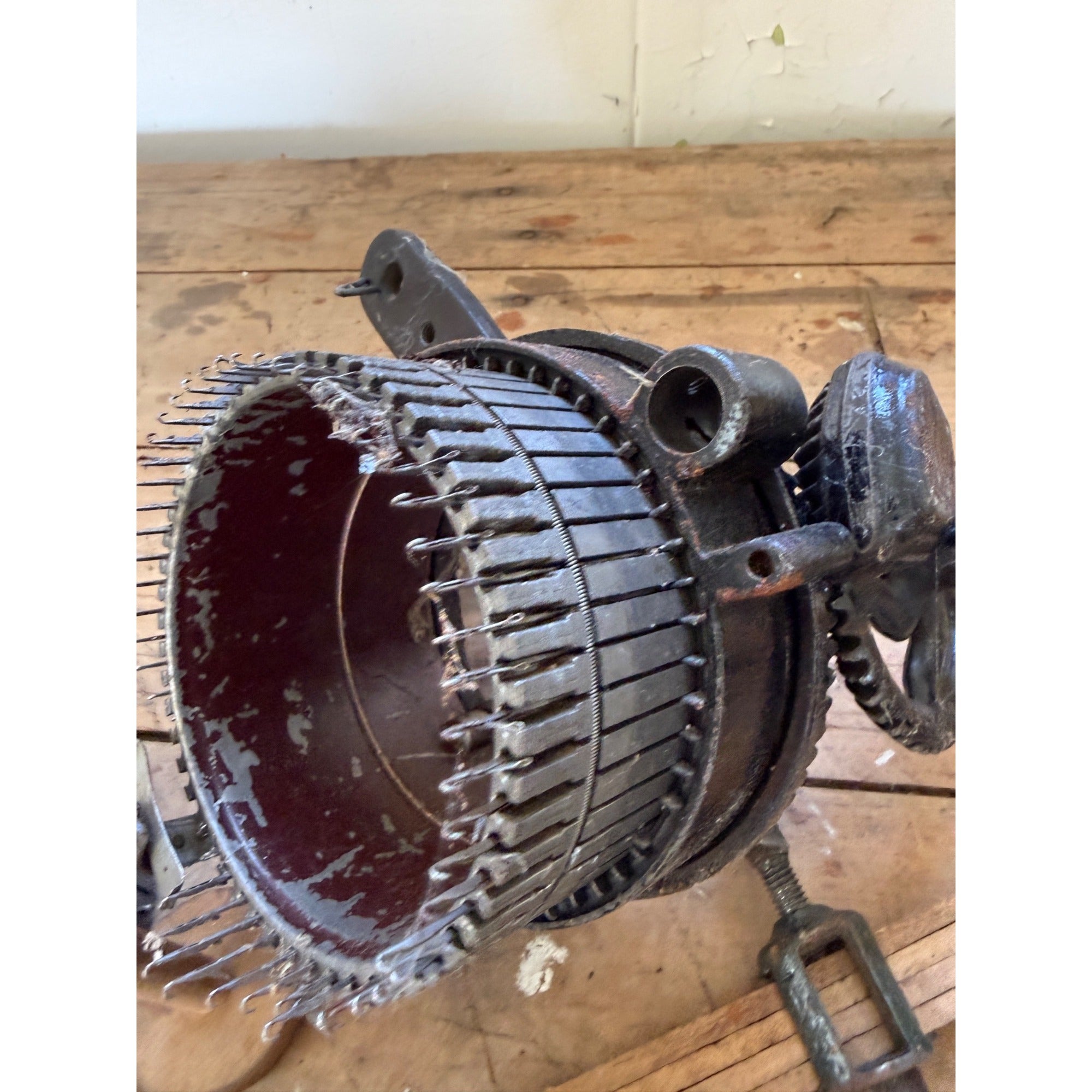 Gearhart 1914 Sock Making Machine-Cast Iron Tool W/ Manual & Parts