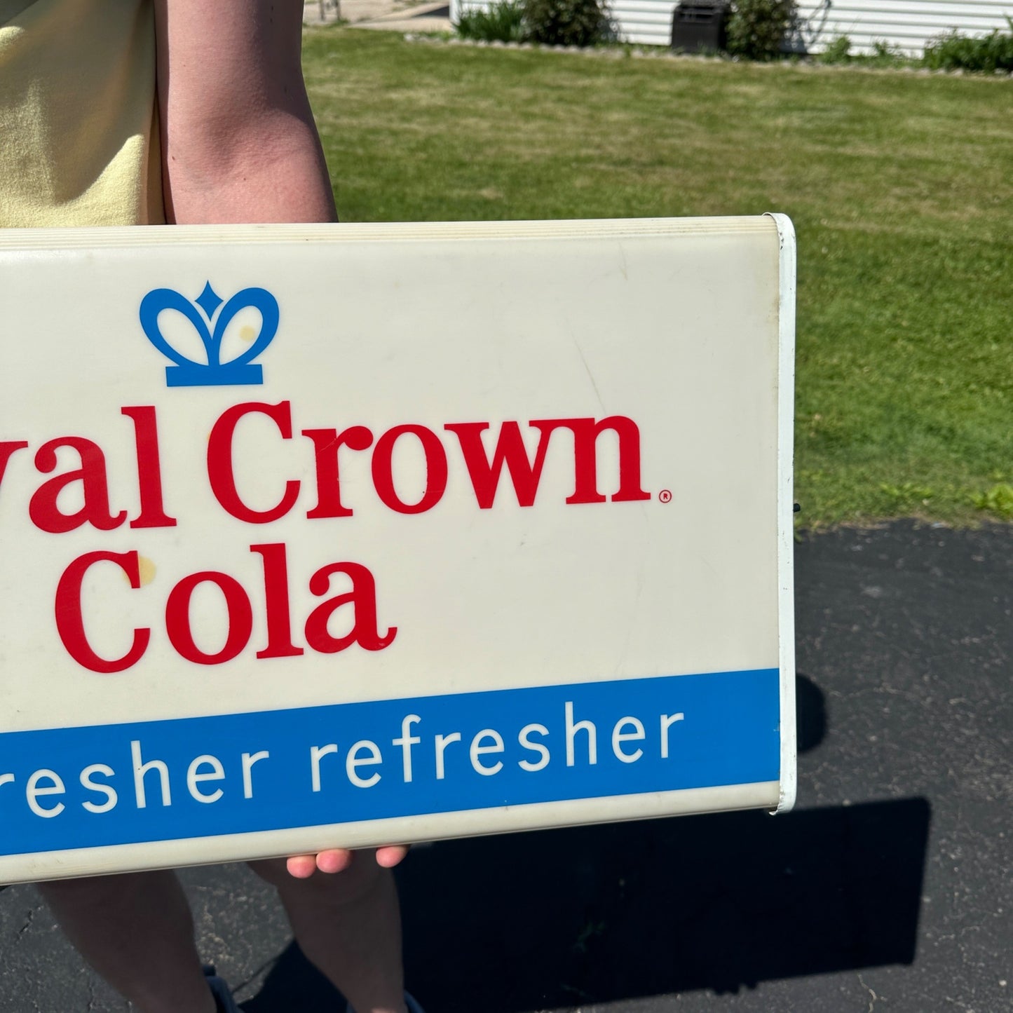 Vintage 1960s Royal Crown Cola RC Soda Lighted Advertising Clock Sign