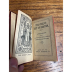 Vintage 1920s The Child's Key to Heaven Miniature Book Catholic Kaster Green Bay