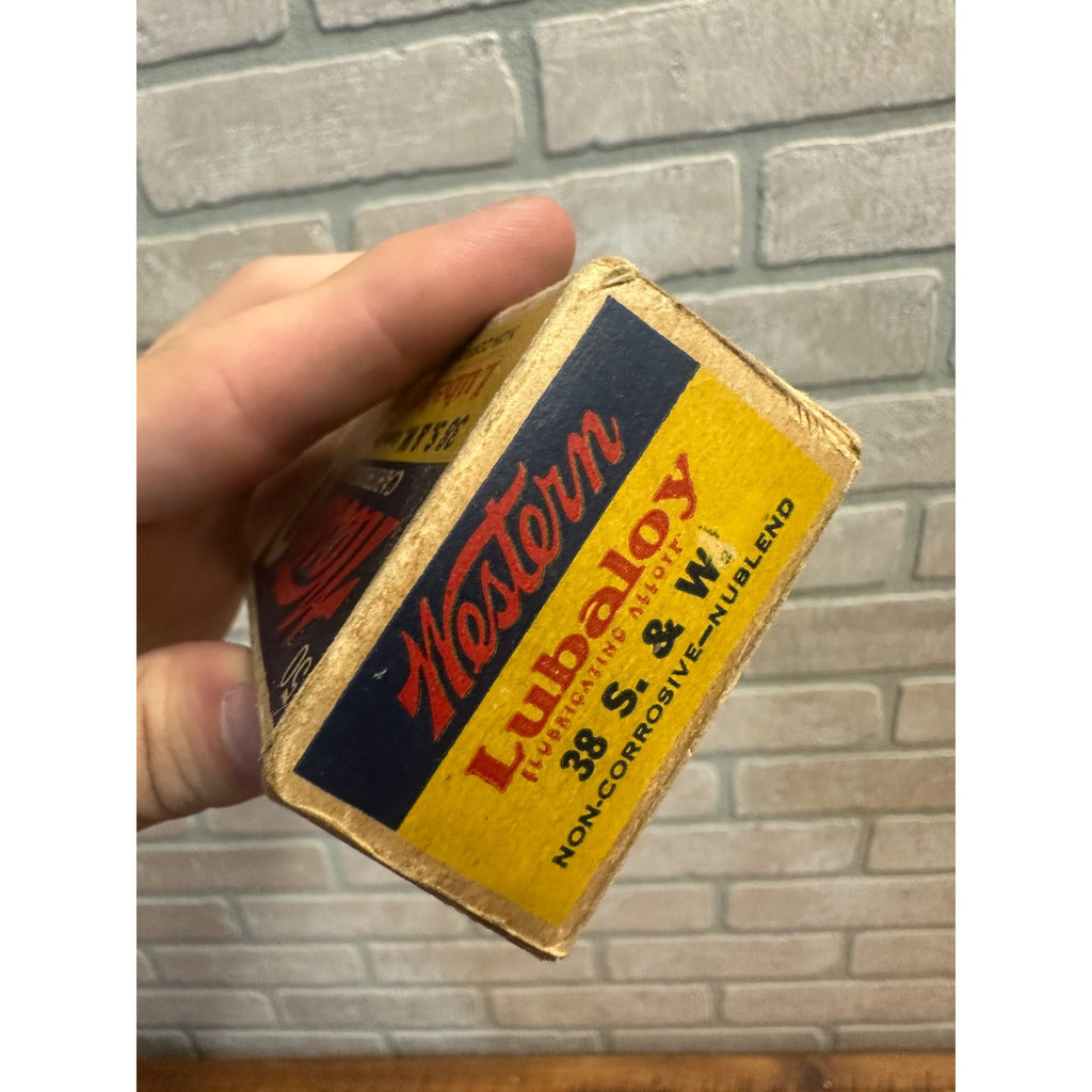 Western Cartiges 38 S. & W. Center Fire 145 Grain Coated Bullet EMPTY BOX