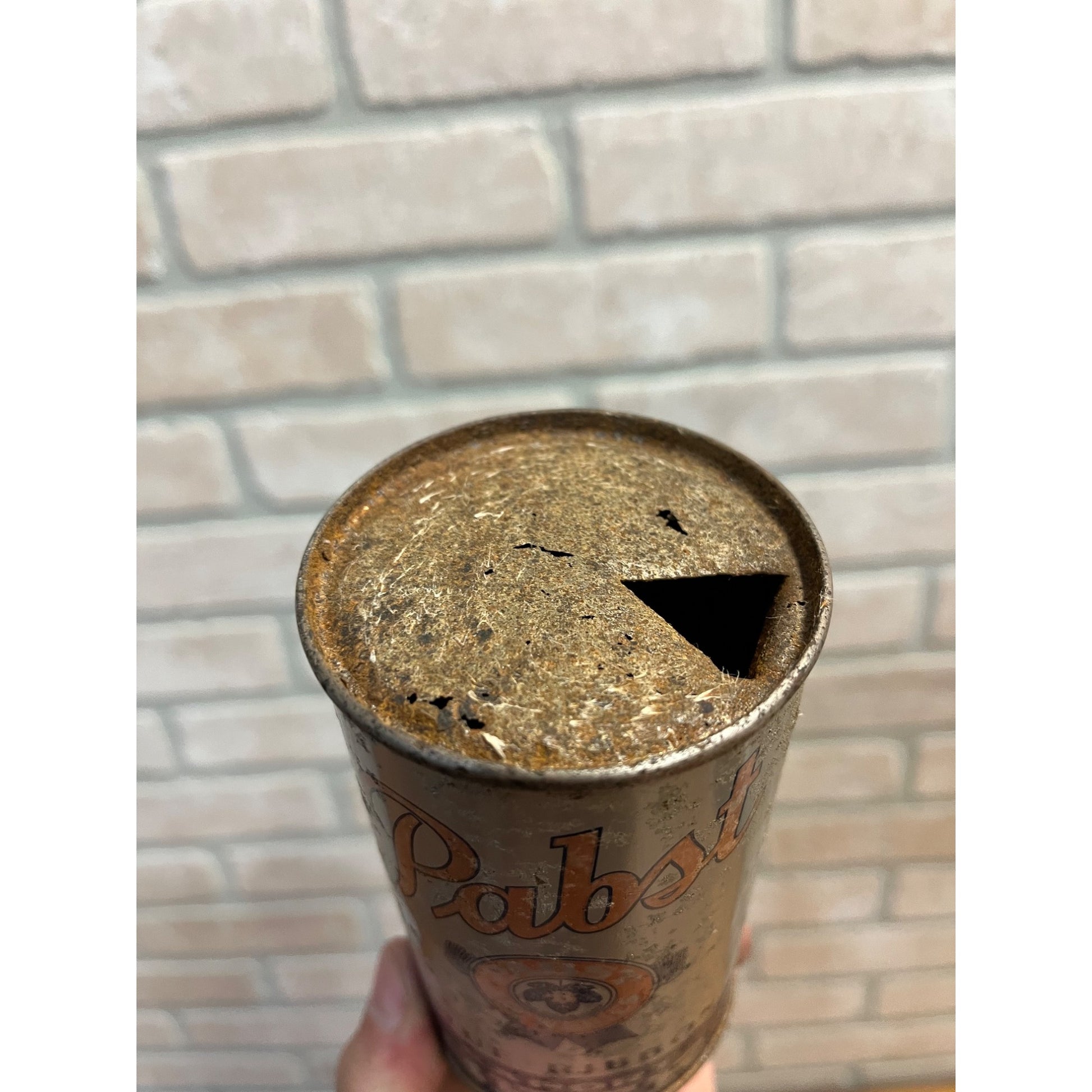 Pabst Blue Ribbon Export Beer 12 Oz Tapa Can Directional Flat Top OI Instruction