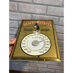 Vintage Original Old Crow Kentucky Whiskey Tin Thermometer Sign 13"x9"
