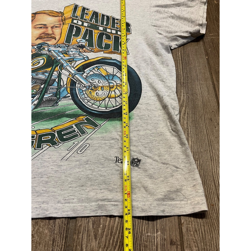 Vintage 90s Green Bay Packers Mike Holmgren Leader of Pack Mens Shirt Size L