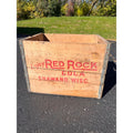 RARE Vintage Red Rock Cola Soda Bottle Crate Shawano Wis Wisconsin WI Wooden