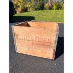 RARE Vintage Red Rock Cola Soda Bottle Crate Shawano Wis Wisconsin WI Wooden