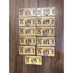 Vintage Large Lot (11) Illinois License Plates 1990s-2000s Land of Lincoln Motto