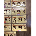 Vintage Large Lot (11) Illinois License Plates 1990s-2000s Land of Lincoln Motto