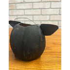 Antique Original Halloween German Black Cat Lantern 4.5"