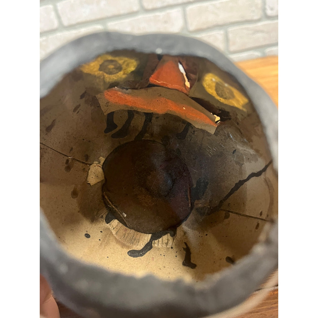 Antique Original Halloween German Black Cat Lantern 4.5"