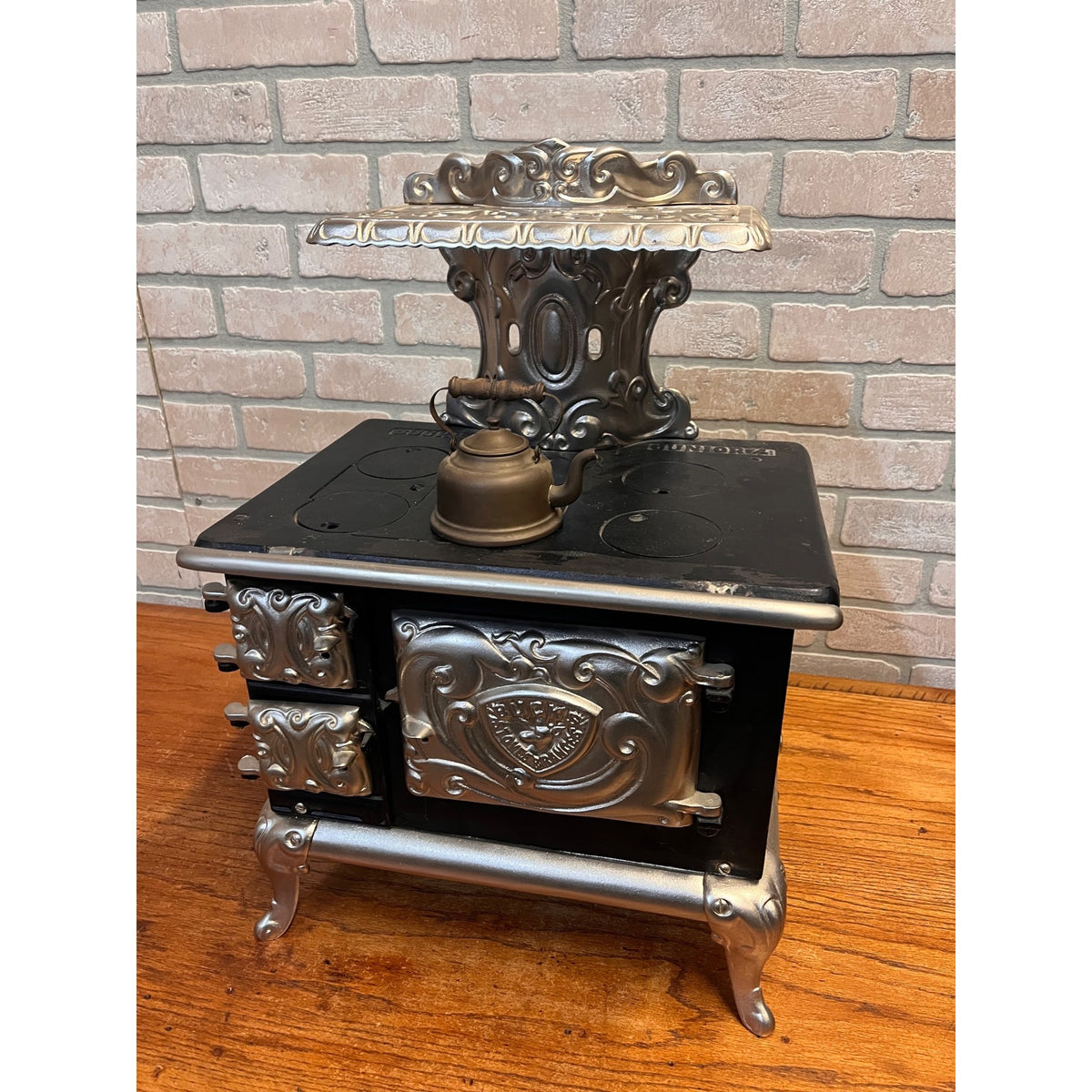 Antique Original 1880s Bucks Stove Range Junior 4 Child's Toy Salesmans Sample