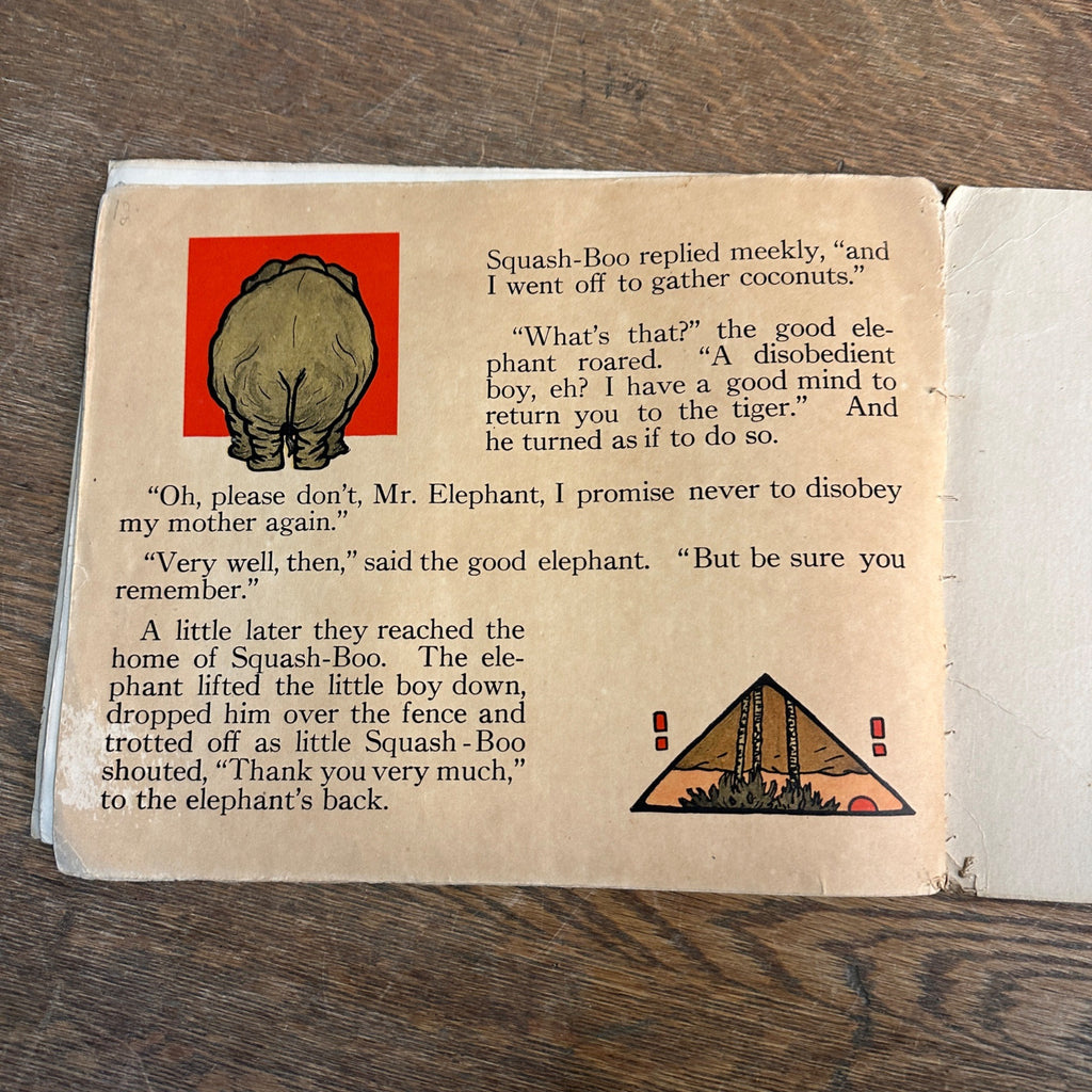 Rare 1922 What Happened to Squash-Boo Whitman Little Boy Children's Book