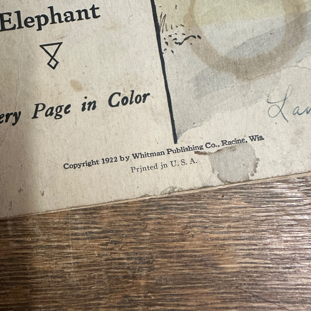 Rare 1922 What Happened to Squash-Boo Whitman Little Boy Children's Book