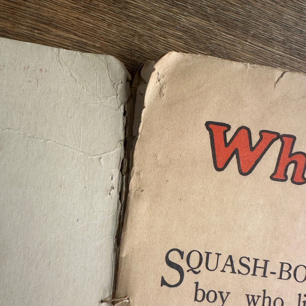 Rare 1922 What Happened to Squash-Boo Whitman Little Boy Children's Book