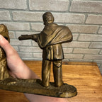 Antique Cast Iron Mechanical Bank J&E Stevens Creedmore Orignal Gold Paint