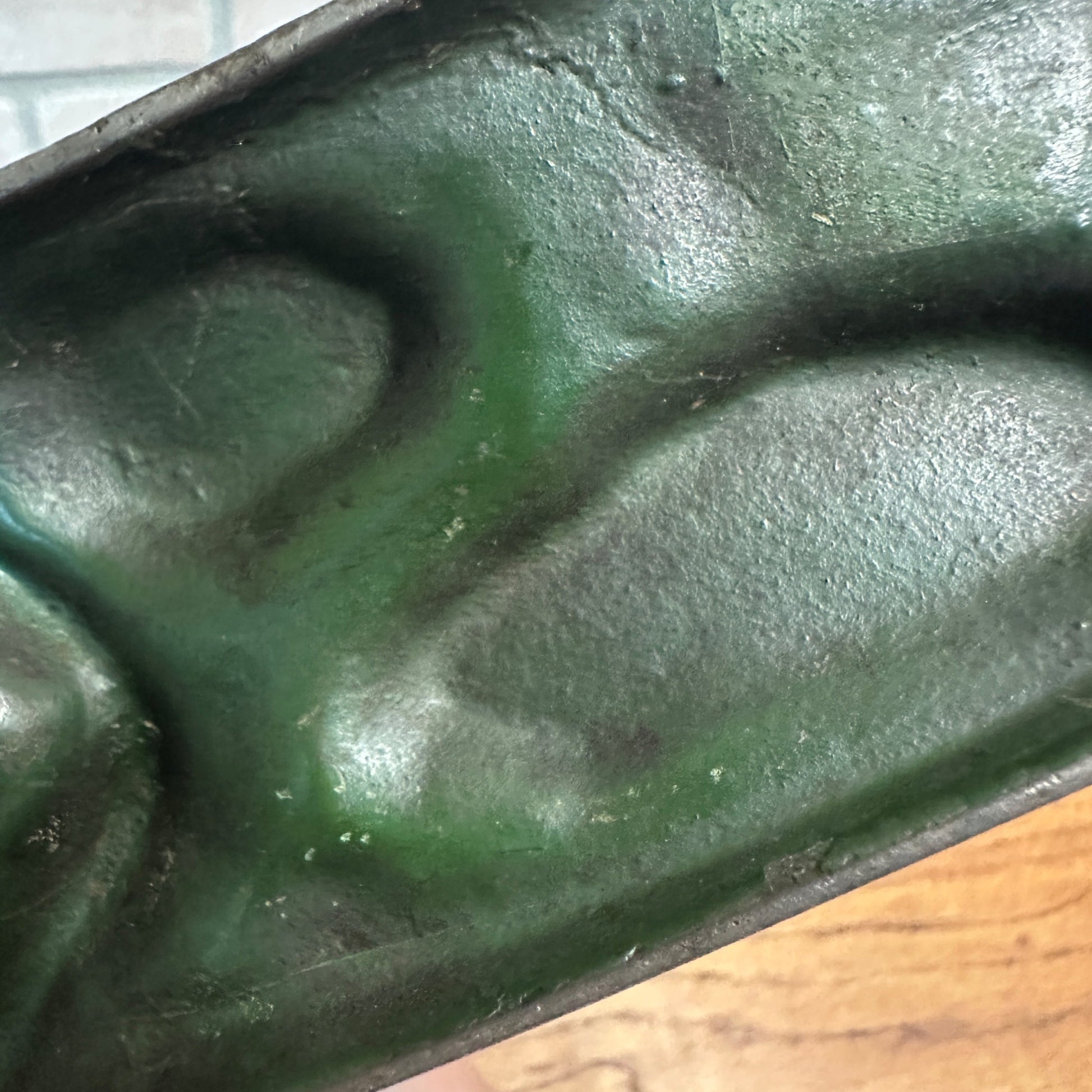 Antique Cast Iron Mechanical Bank J&E Stevens Creedmore Orignal Gold Paint