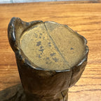 Antique Cast Iron Mechanical Bank J&E Stevens Creedmore Orignal Gold Paint