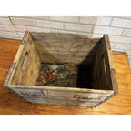 Vintage WHITE ROCK Sparkling Beverages Wood Crate, Soda Water Large Size