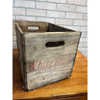 Vintage WHITE ROCK Sparkling Beverages Wood Crate, Soda Water Large Size