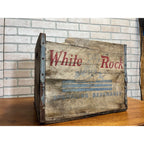 Vintage WHITE ROCK Sparkling Beverages Wood Crate, Soda Water Large Size