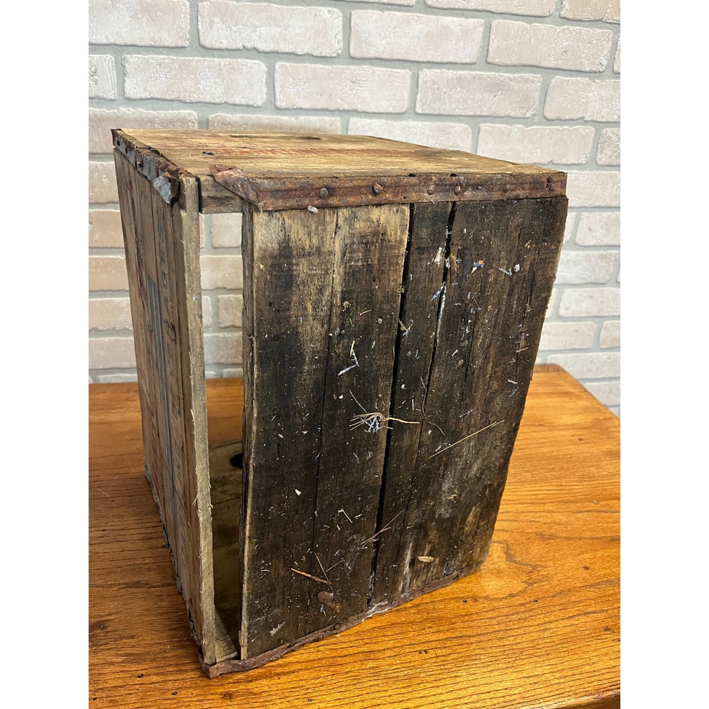 Vintage WHITE ROCK Sparkling Beverages Wood Crate, Soda Water Large Size