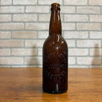 Independent Milwaukee Brewery Embossed Wisconsin Beer Bottle Amber