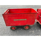 Vintage 1930s Buddy L Express Line Pressed Steel Toy Tandem Trailer Truck