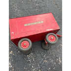 Vintage 1930s Buddy L Express Line Pressed Steel Toy Tandem Trailer Truck