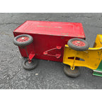 Vintage 1930s Buddy L Express Line Pressed Steel Toy Tandem Trailer Truck