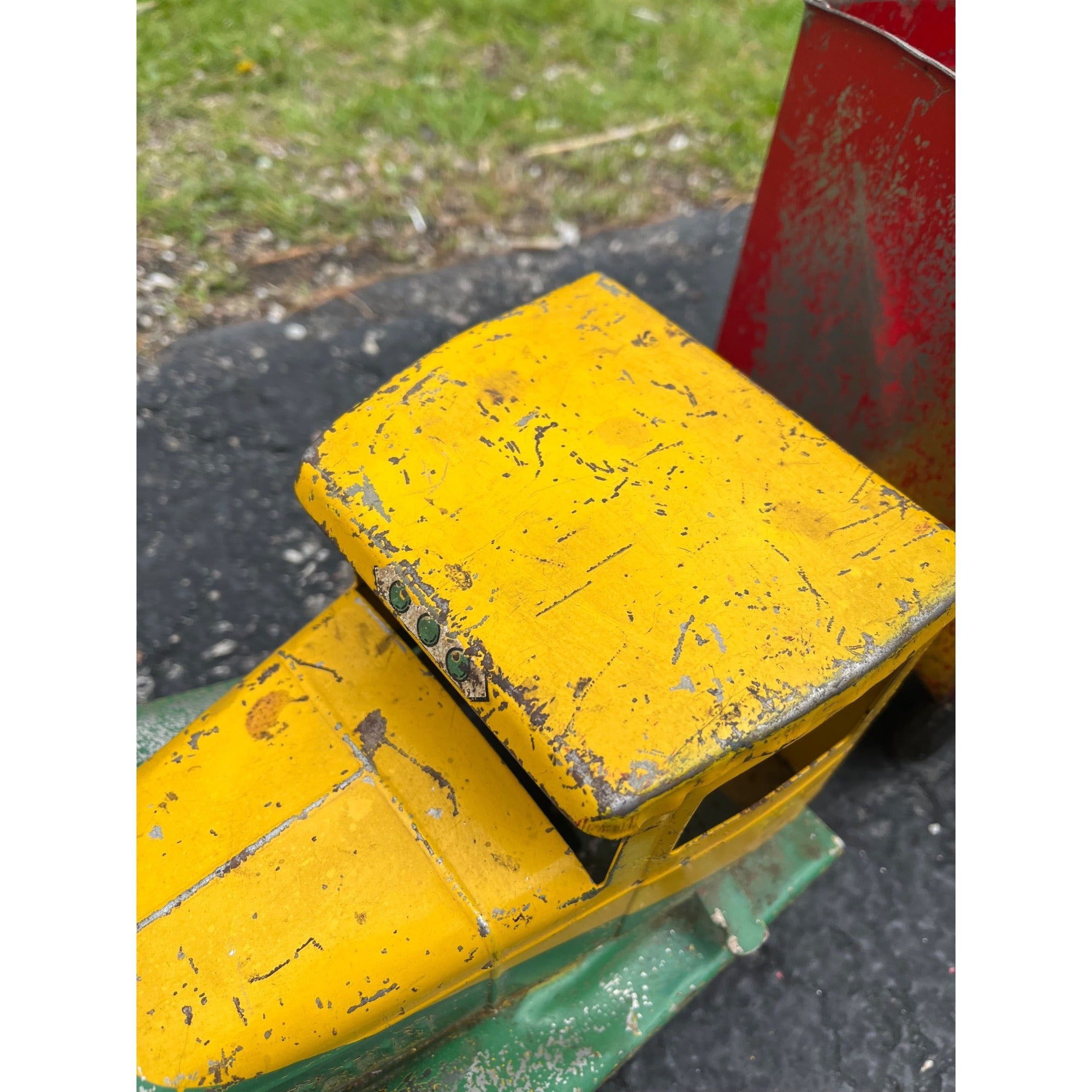 Vintage 1930s Buddy L Express Line Pressed Steel Toy Tandem Trailer Truck