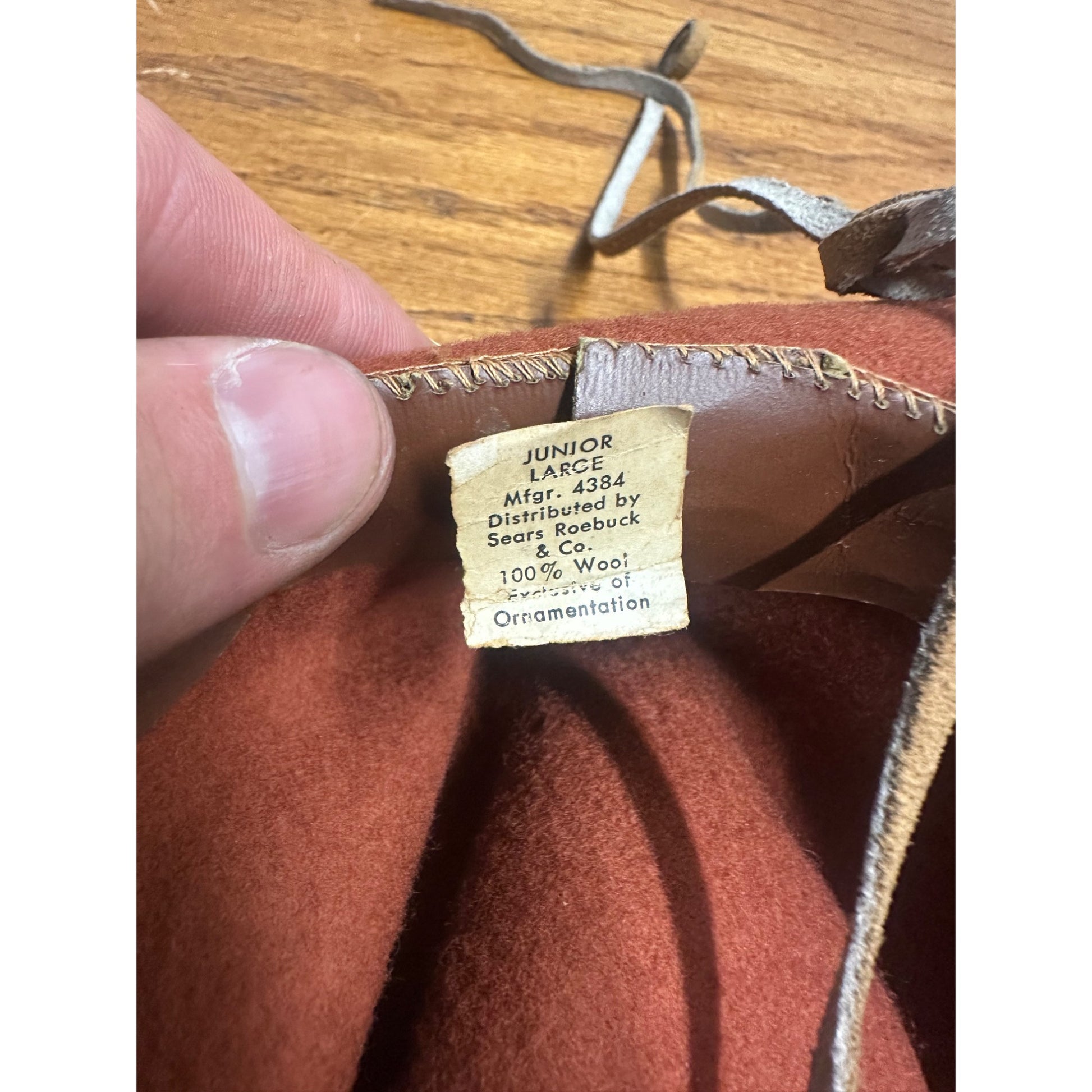 Vintage 1950s Roy Rogers & Trigger Borwn Wool Child's Cowboy Hat