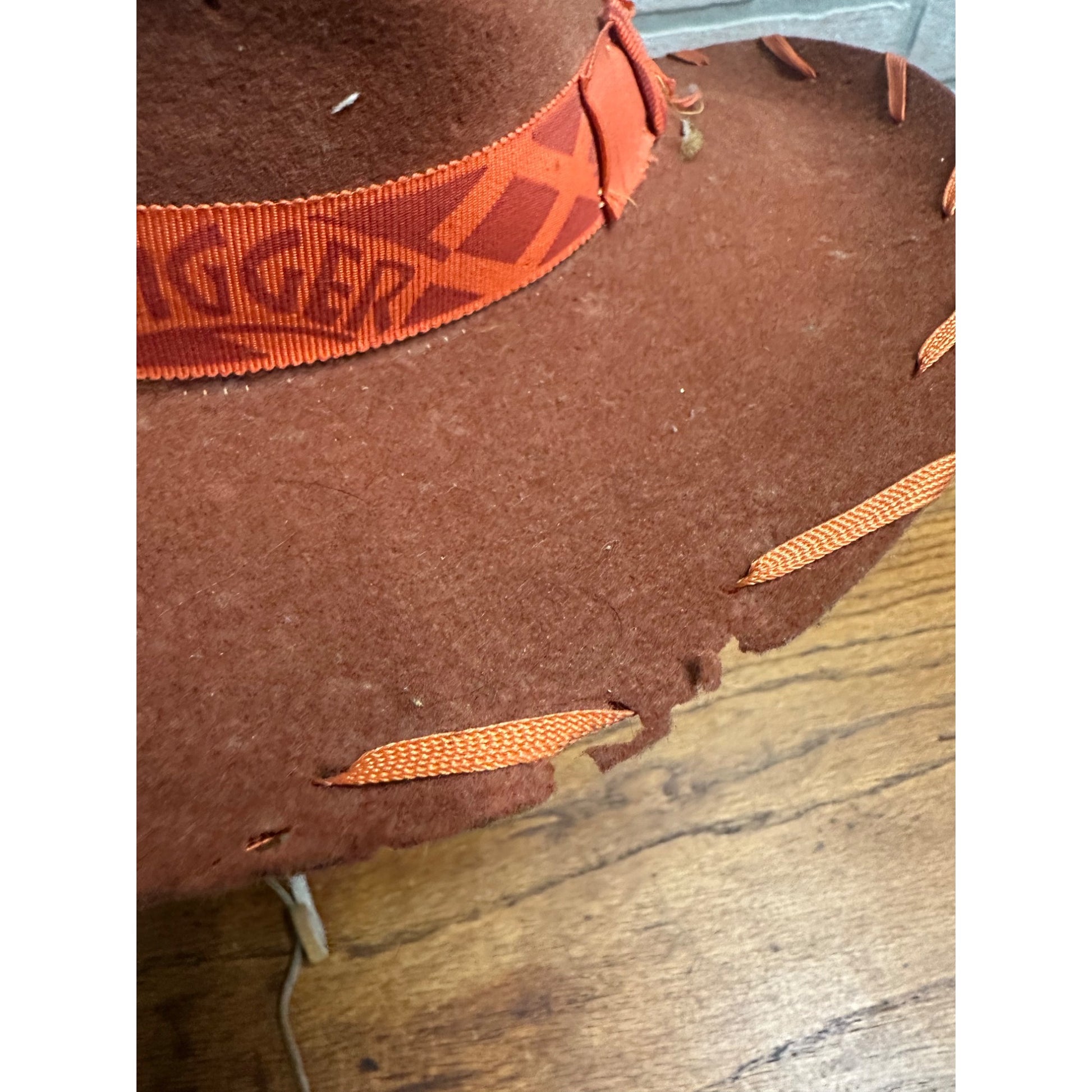 Vintage 1950s Roy Rogers & Trigger Borwn Wool Child's Cowboy Hat