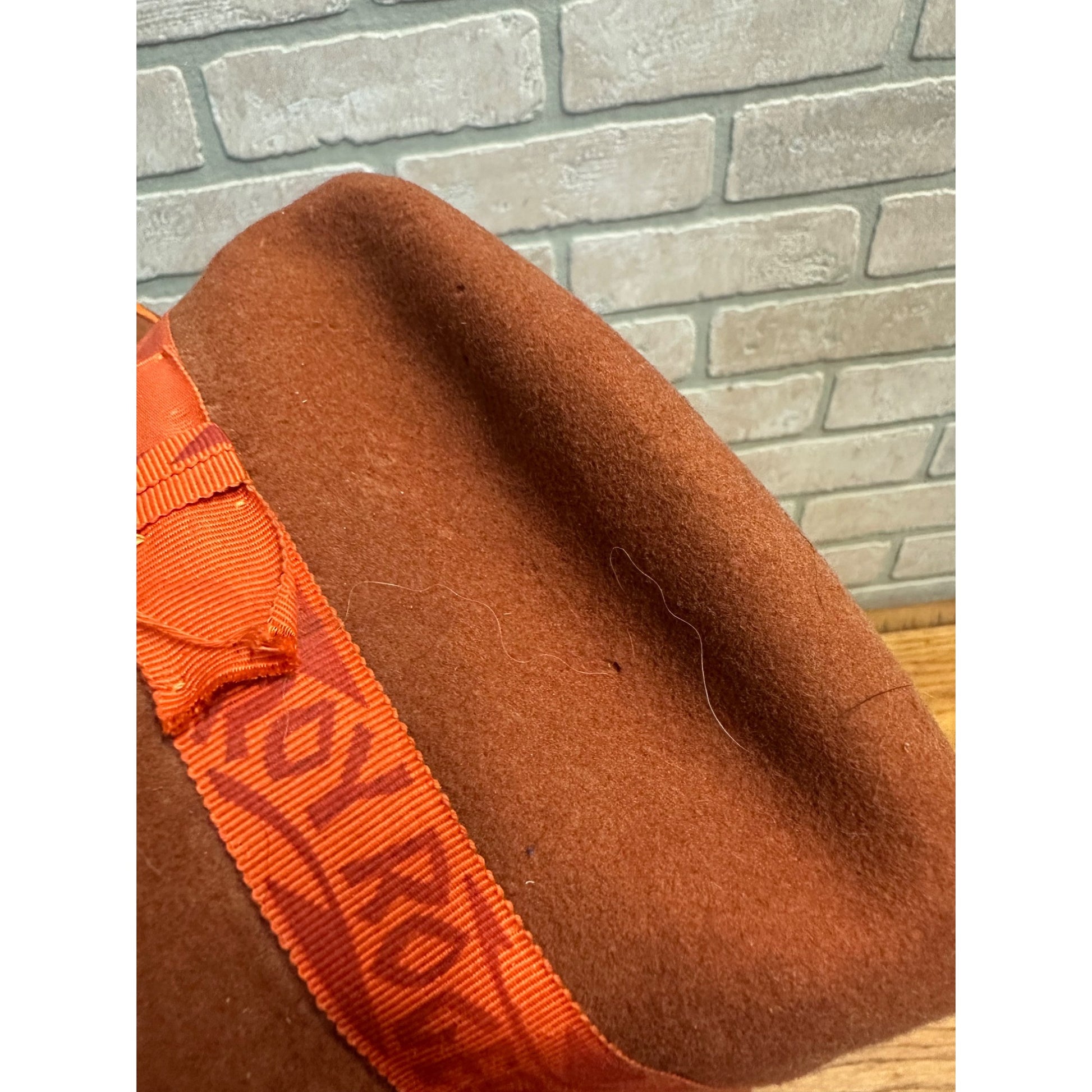 Vintage 1950s Roy Rogers & Trigger Borwn Wool Child's Cowboy Hat