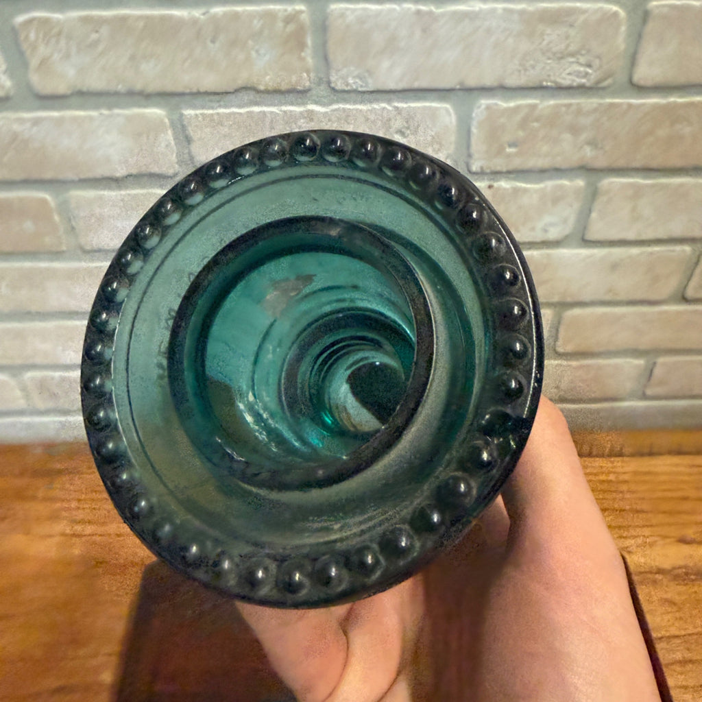 Vintage Aqua Teal Blue Hemingray No. 42 Glass Insulator Set of 4