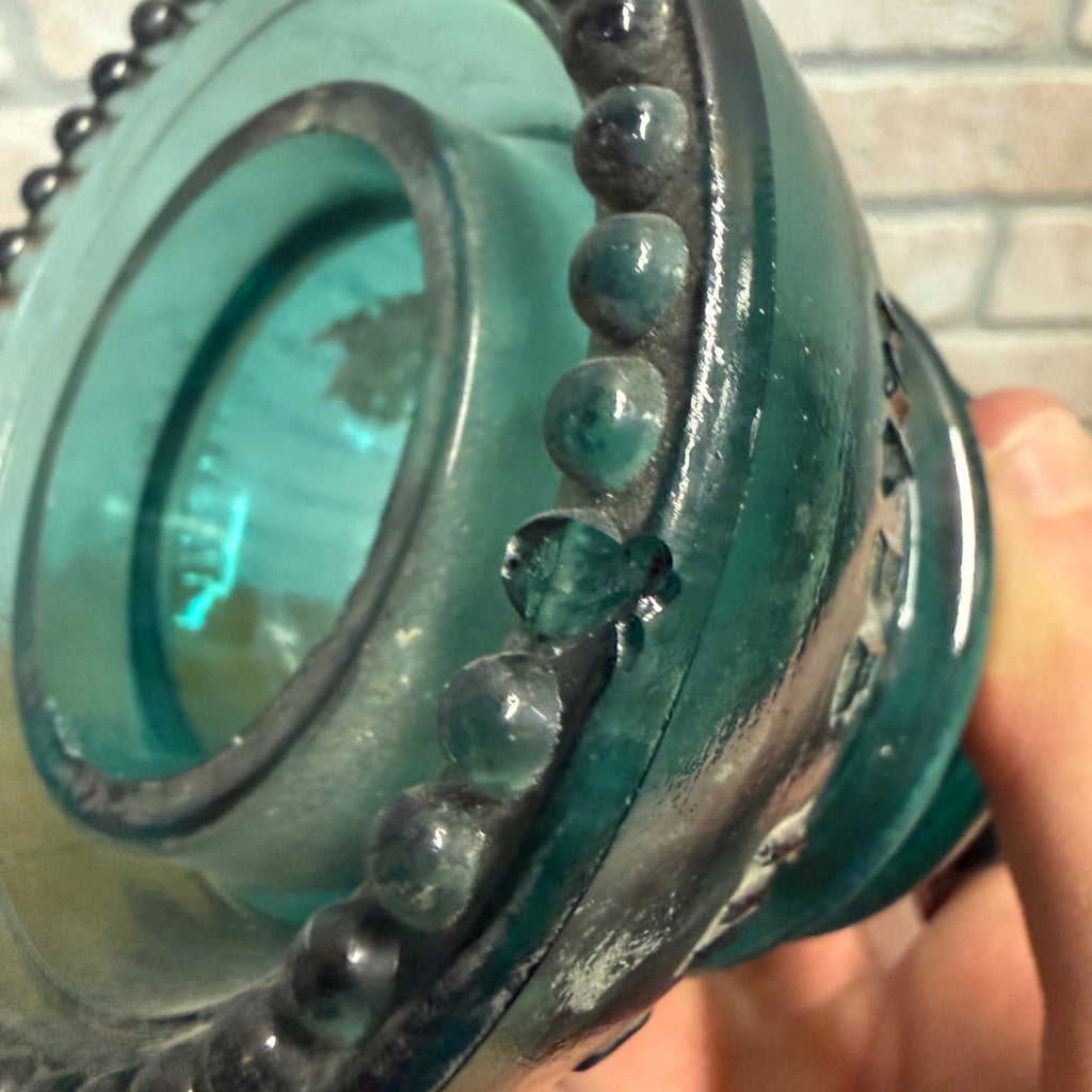 Vintage Aqua Teal Blue Hemingray No. 42 Glass Insulator Set of 4