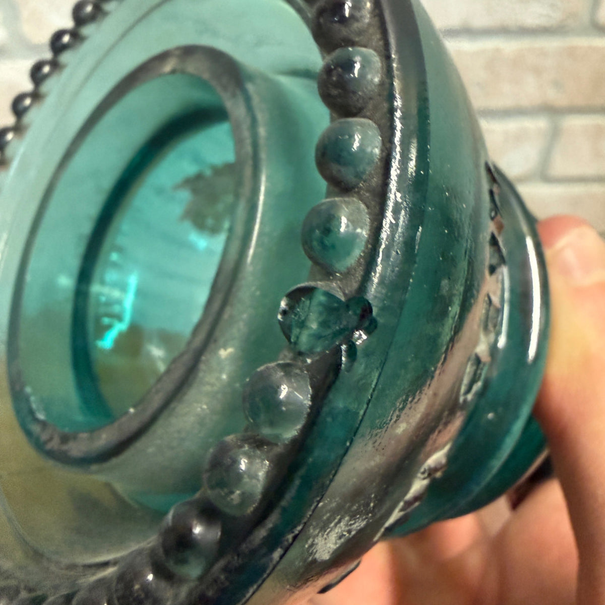 Vintage Aqua Teal Blue Hemingray No. 42 Glass Insulator Set of 4