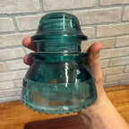 Vintage Aqua Teal Blue Hemingray No. 42 Glass Insulator Set of 4