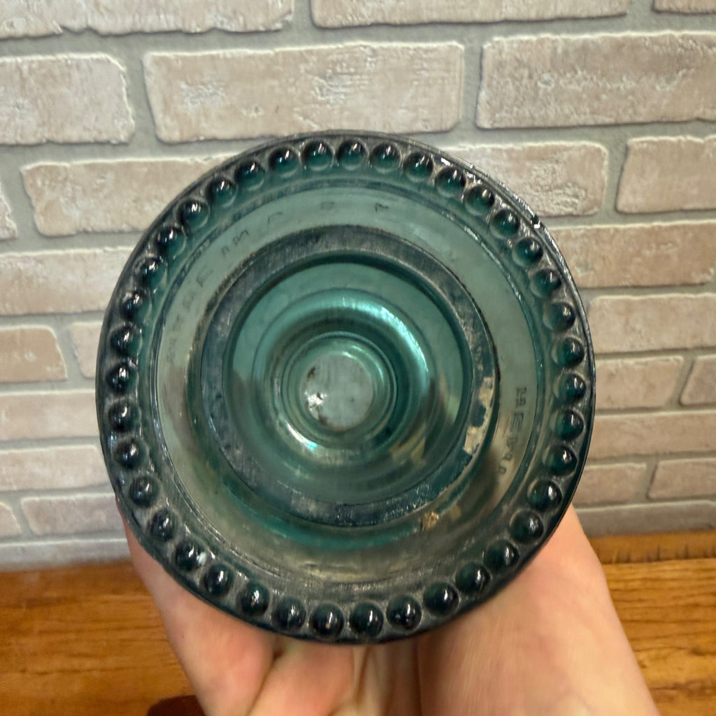 Vintage Aqua Teal Blue Hemingray No. 42 Glass Insulator Set of 4