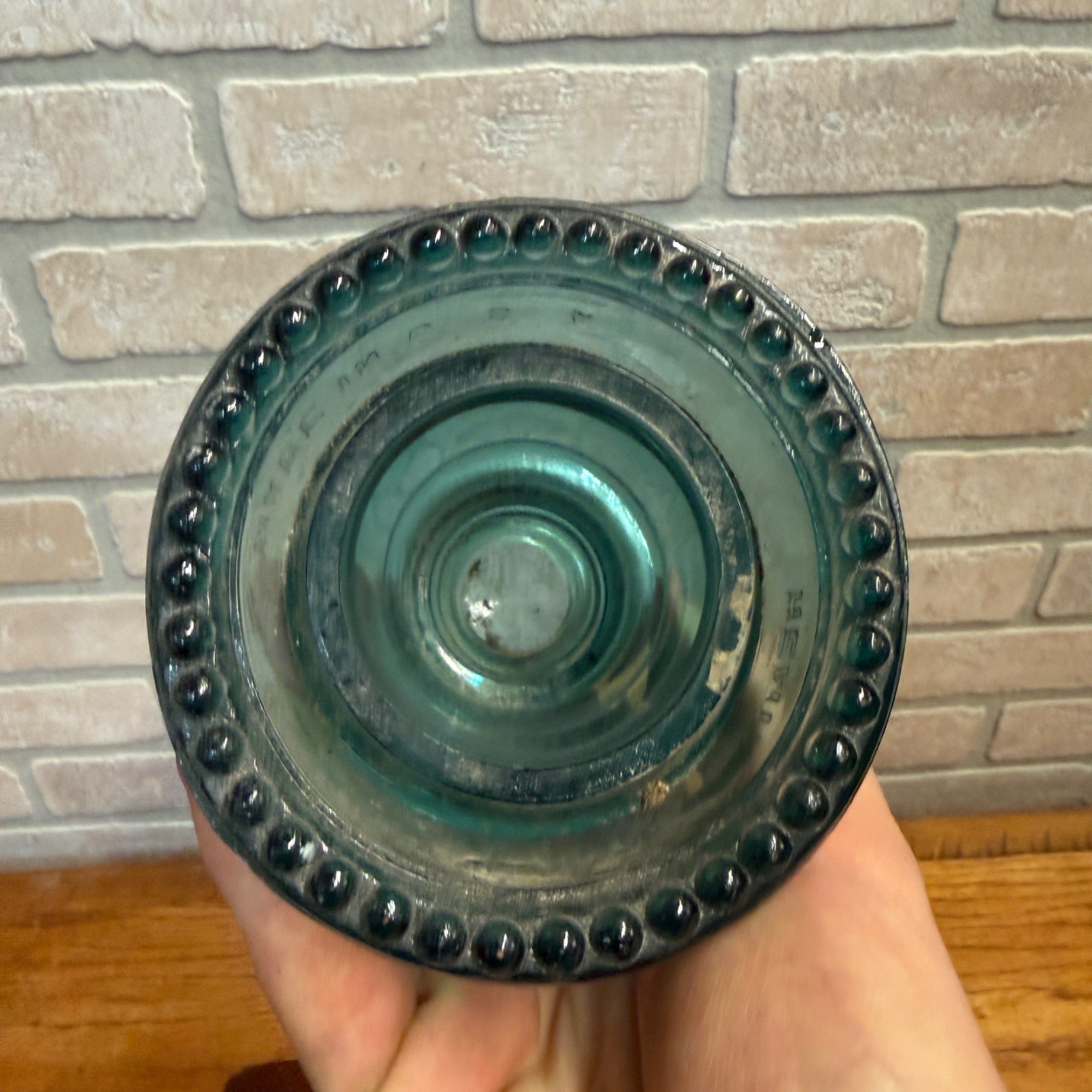 Vintage Aqua Teal Blue Hemingray No. 42 Glass Insulator Set of 4