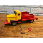 Vintage Japan Modern Toy Two-tone Tow Truck Wrecker Tin Litho Friction - Parts
