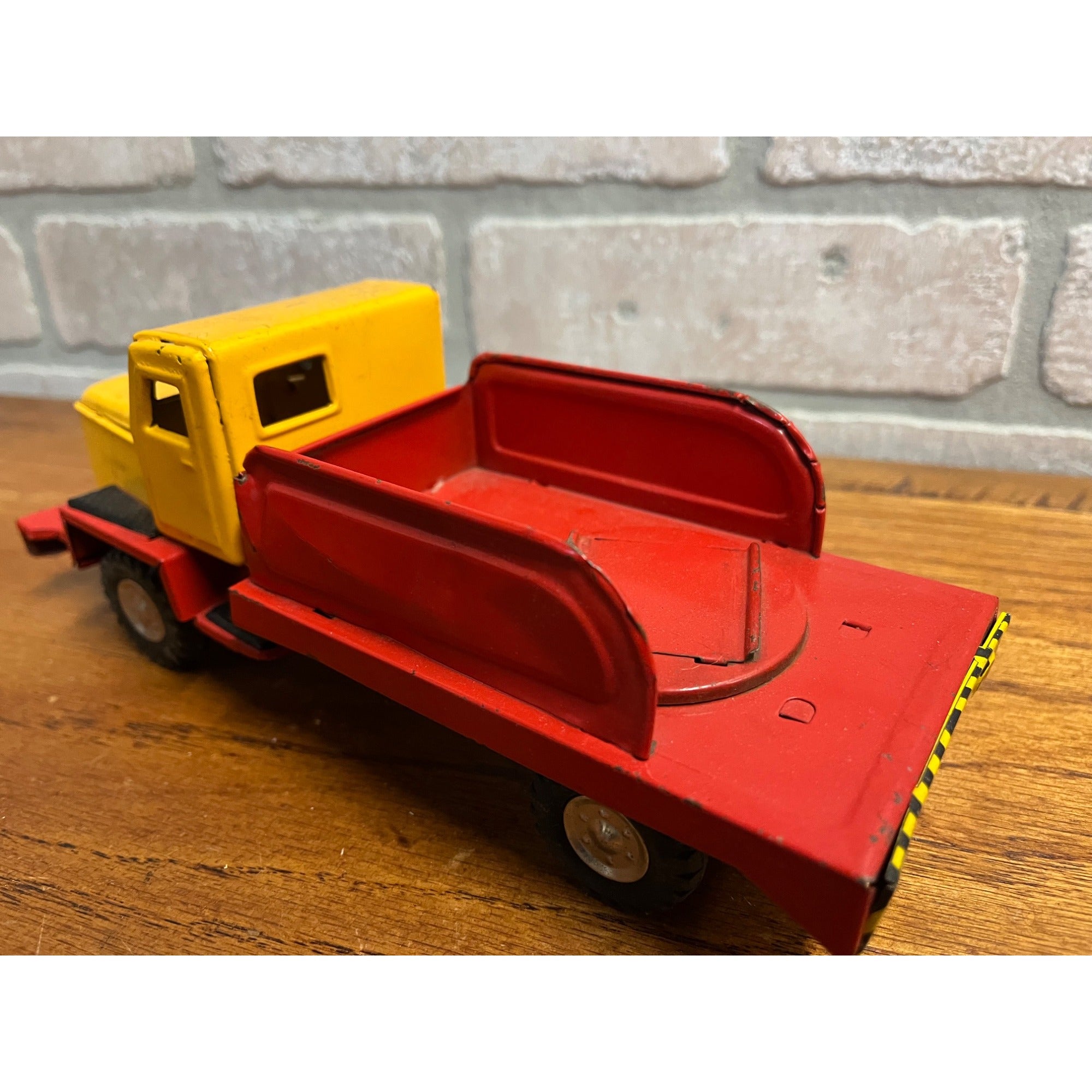 Vintage Japan Modern Toy Two-tone Tow Truck Wrecker Tin Litho Friction - Parts