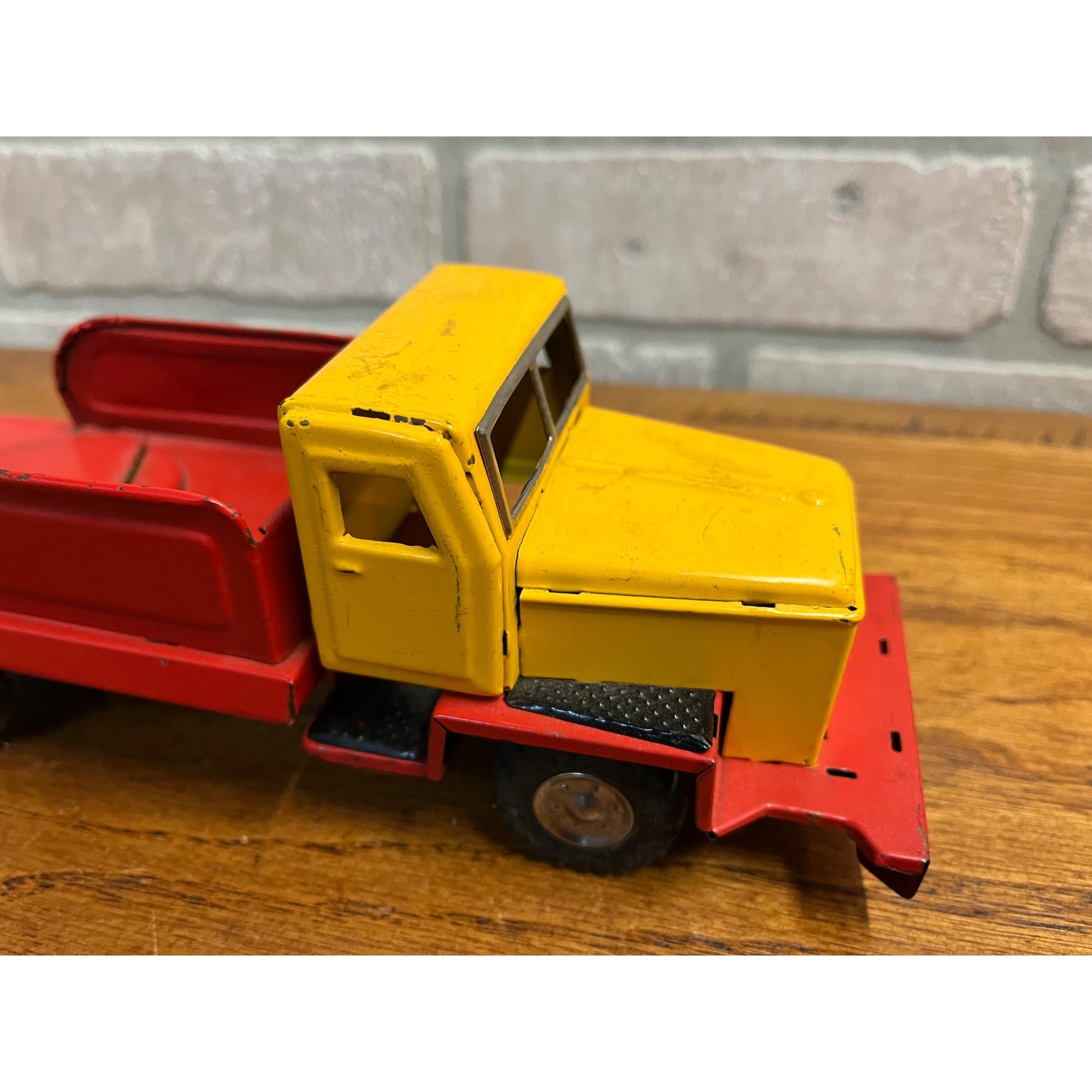 Vintage Japan Modern Toy Two-tone Tow Truck Wrecker Tin Litho Friction - Parts