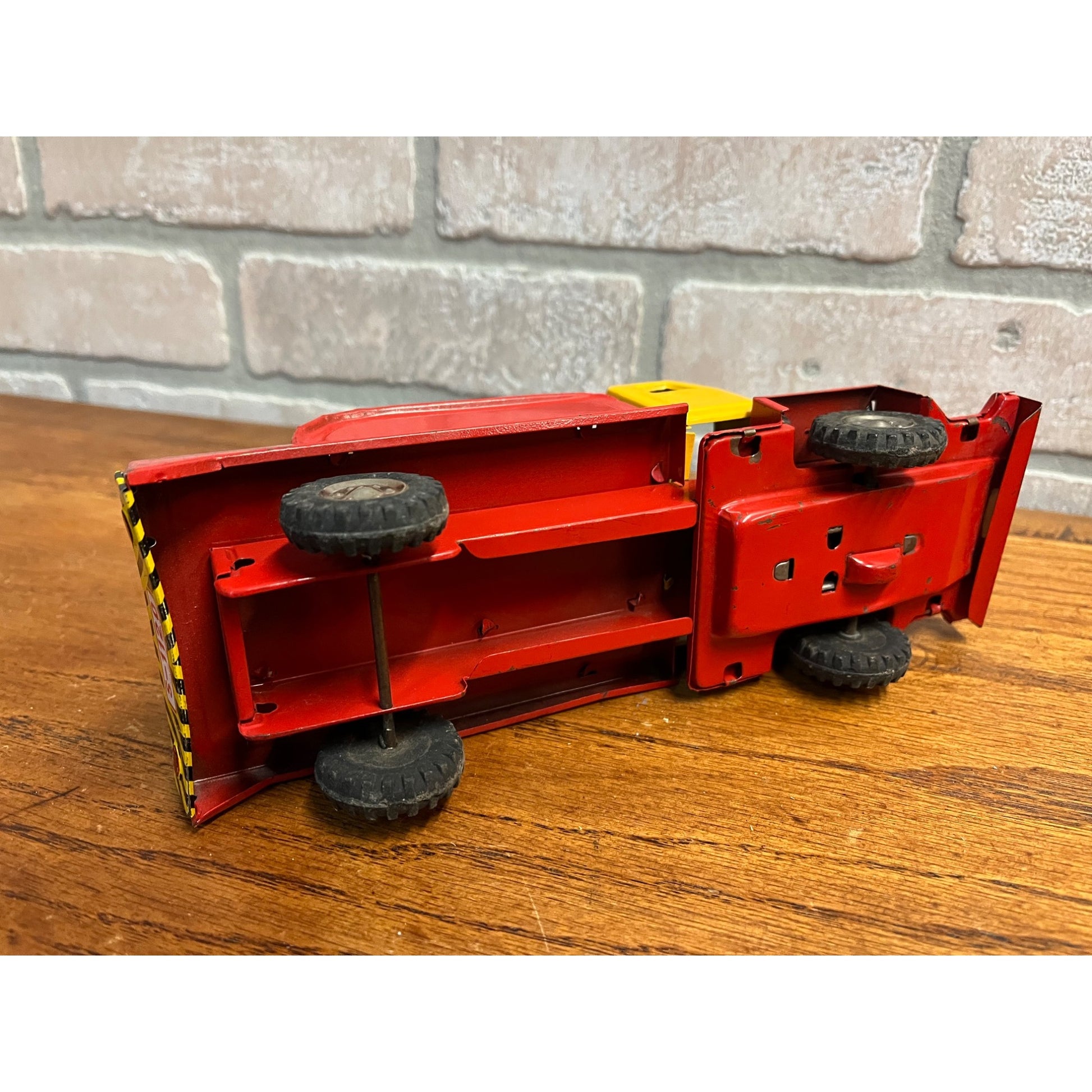 Vintage Japan Modern Toy Two-tone Tow Truck Wrecker Tin Litho Friction - Parts